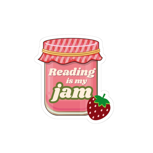 Reading is my Jam Kiss-Cut Stickers | Vinyl Decals